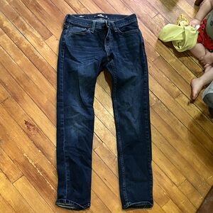 Hollister Women's Deep Indigo Skinny Jeans